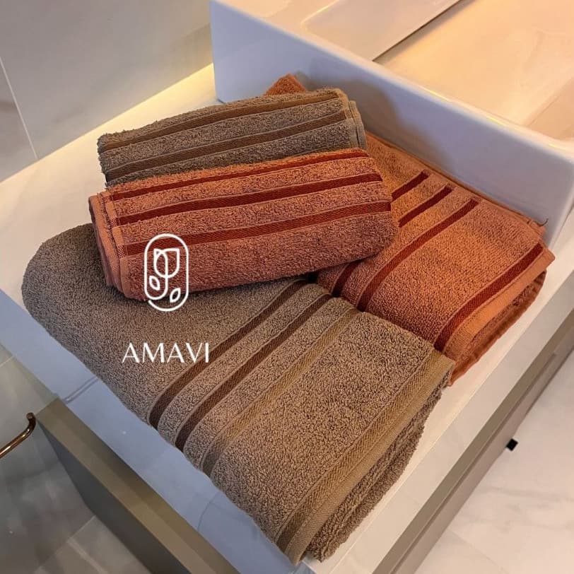 Jogo/Kit 2 Toalhas de Banho + 2 Toalhas de Rosto Macia Felpuda Alta Absorção 100% Algodão 470g/m²