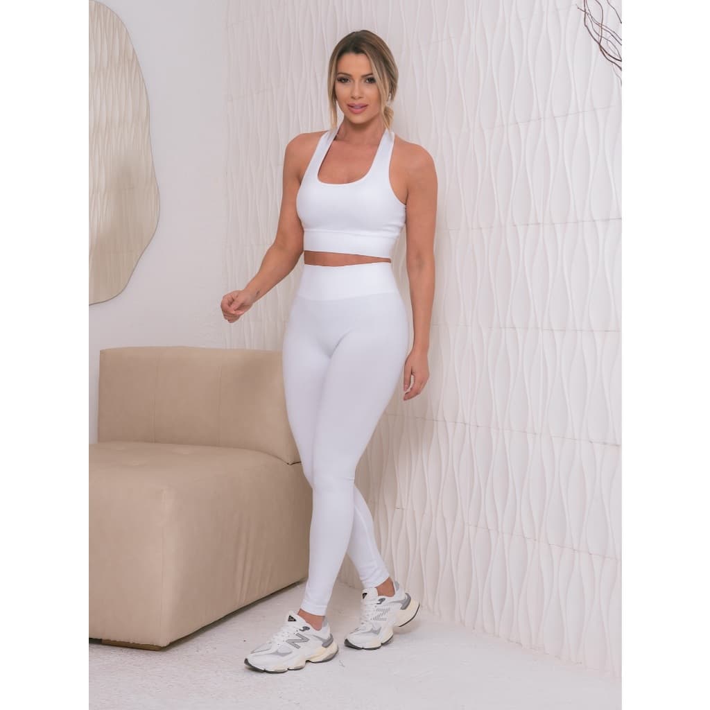 Conjunto Academia Fitness Legging e Top Cintura Alta Estampas Variadas Moda Fitness Yoga