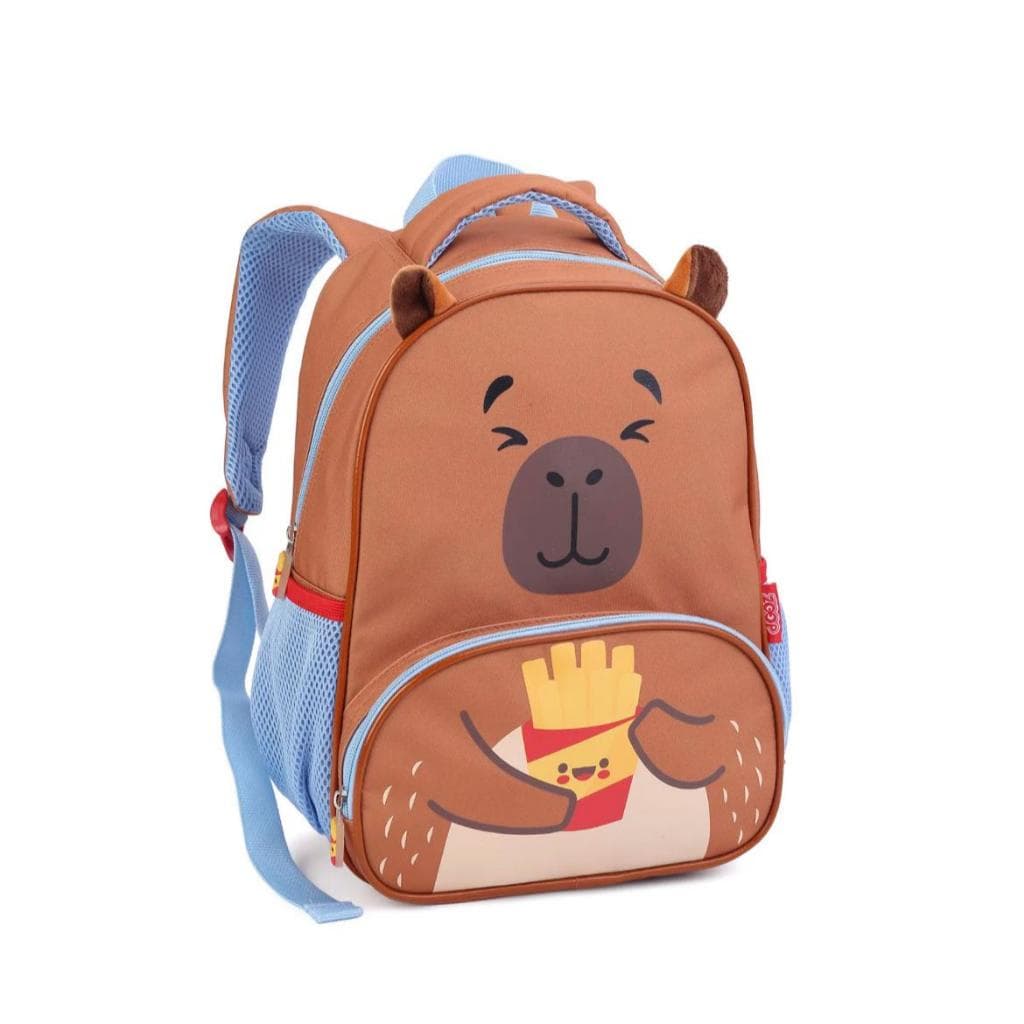 Mochila Escolar Infantil Creche Capivara Fofa e Resistente Seanite--s