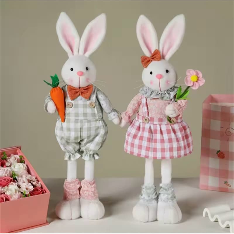 Coelhinho | Pernas Extensíveis | 55 cm | Boneca De Pelúcia | Decoração