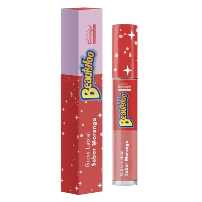 Gloss Labial Beautyloo Face Beautiful com Karité e Pantenol Brilho Intenso e Hidratação