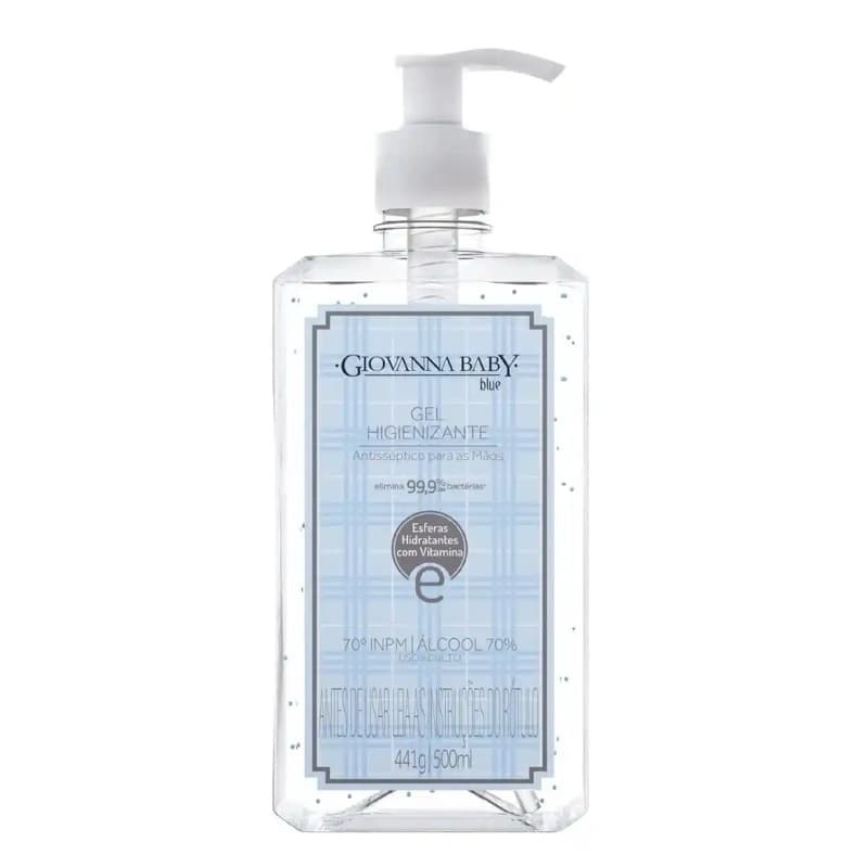 Álcool em Gel Higienizante Giovanna Baby Blue 500ml