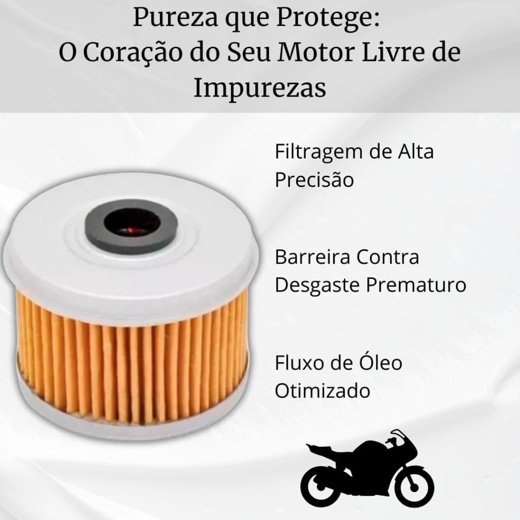Filtro Óleo Moto Twister Falcon Tornado XRE300 CB300 Sahara XR200 CRF250F Motor Proteção Resistente
