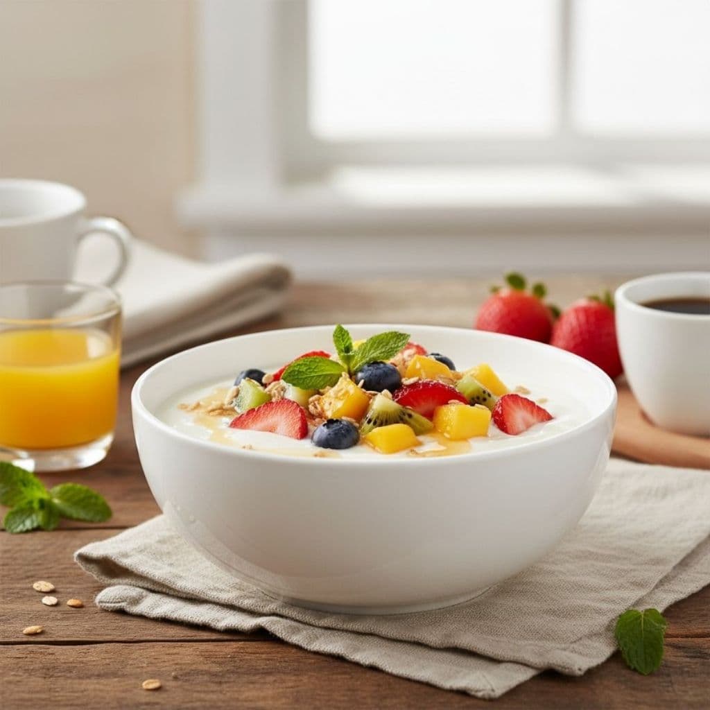 Conjunto 2 Bowls Opaline Branco 668ml em Vidro Resistente Design Moderno e Elegante