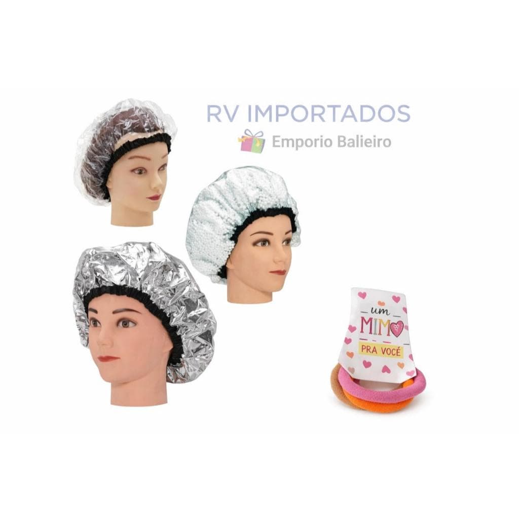 Kit 3 Toucas Hidratação Profunda Reparo Capilar Toucas Mágicas Aproveite Linha Completa + 1Mimo