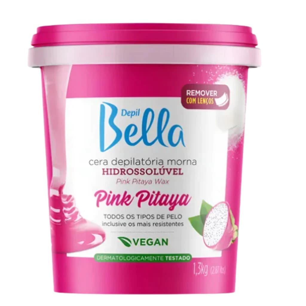 CERA HIDROSSOLÚVEL PINK PITAYA DEPILBELLA