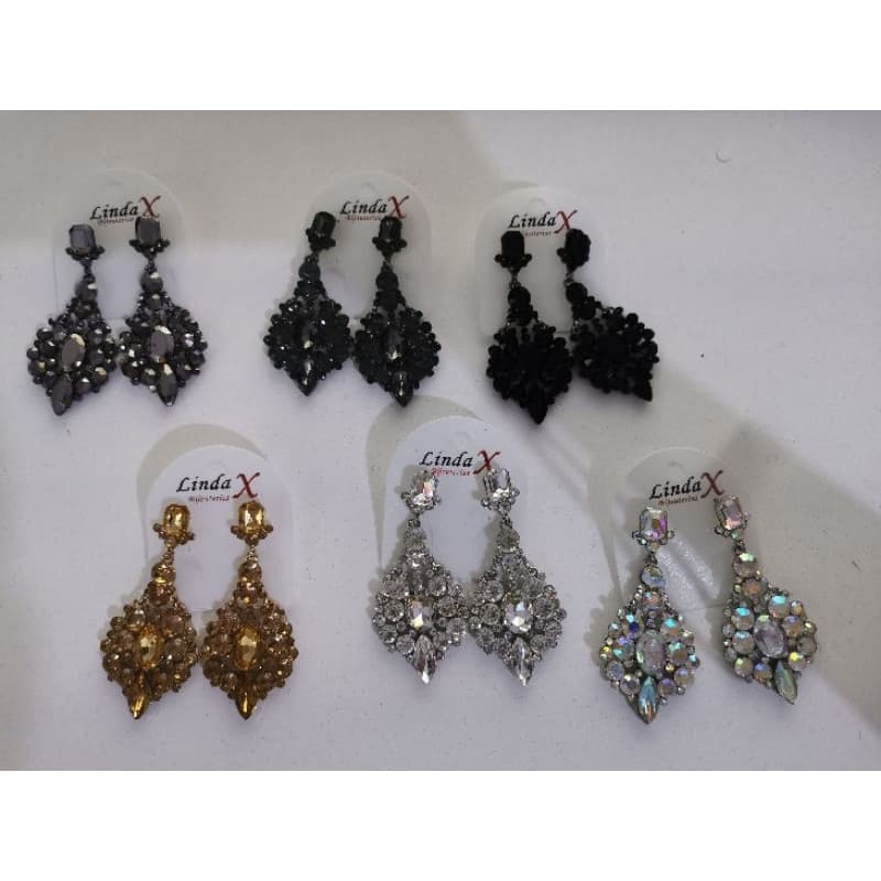 💎 Brinco Feminino Luxo Strass Grande Festa 👑 Casamento 💍 Cristal Chandelier ✨ Glamour Noiva 🎓 Formatura Evento B155055-5