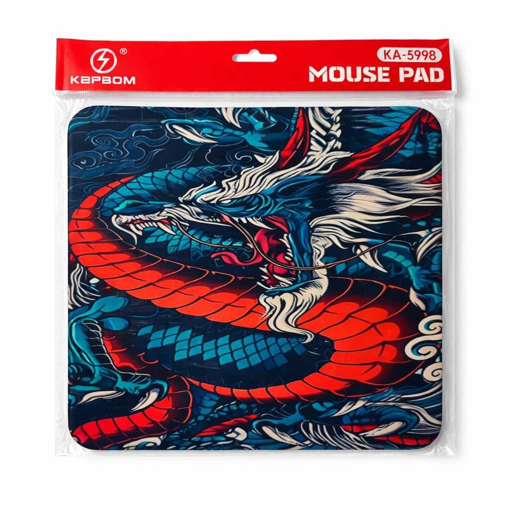 Mouse Pad Gamer KA-3998 – Dragão Oriental | Grande 30x25cm | Antiderrapante