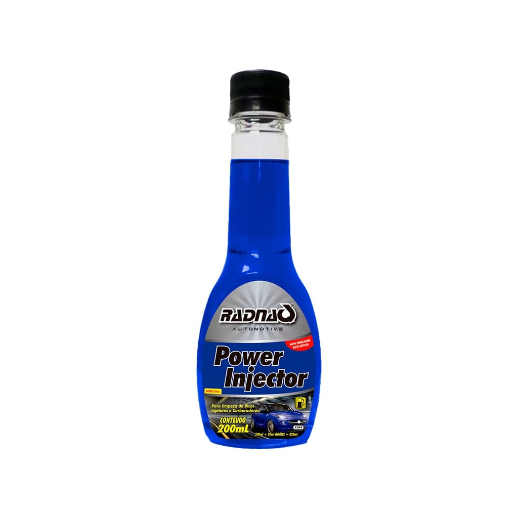 Aditivo p/ Combustível Power Injector - 200ml Limpa os Injetores e Carburadores