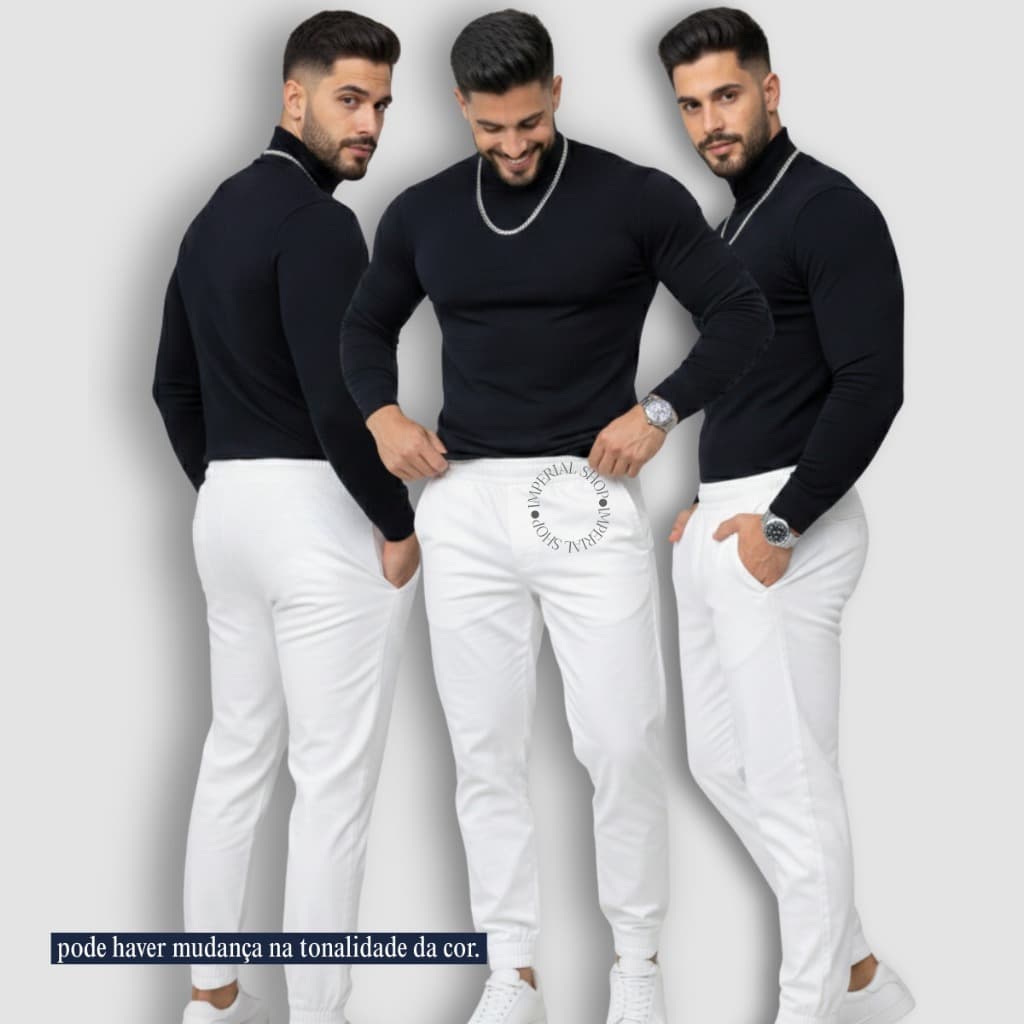 Calça Homem Casual Jogger Veterinário Masculina Elastico -cj Calça Homem Casual Jogger Veterinário Masculina Elastico -c