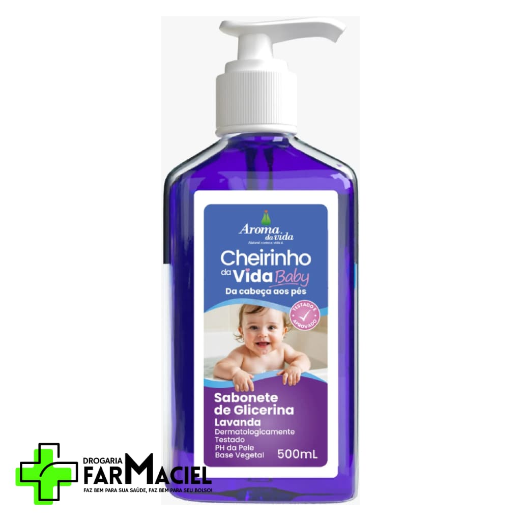 Sabonete de Glicerina Lavanda Cheirinho da Vida Baby 500ml