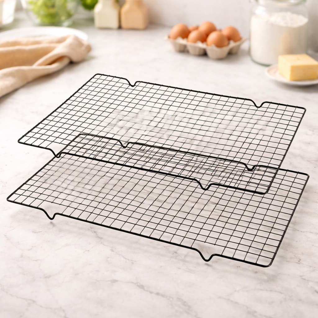 Grades Resfriar 1/2/4 Und Alimentos Bolos e Biscoitos Antiaderente Clink 40cm x 25cm
