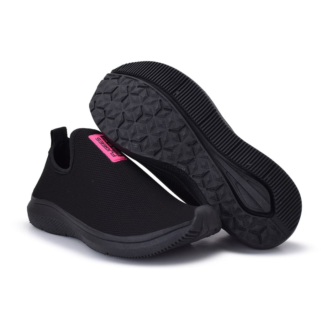 Tênis Meia Feminino Calce Fácil Slip On Leve Confortável Caminhada Academia