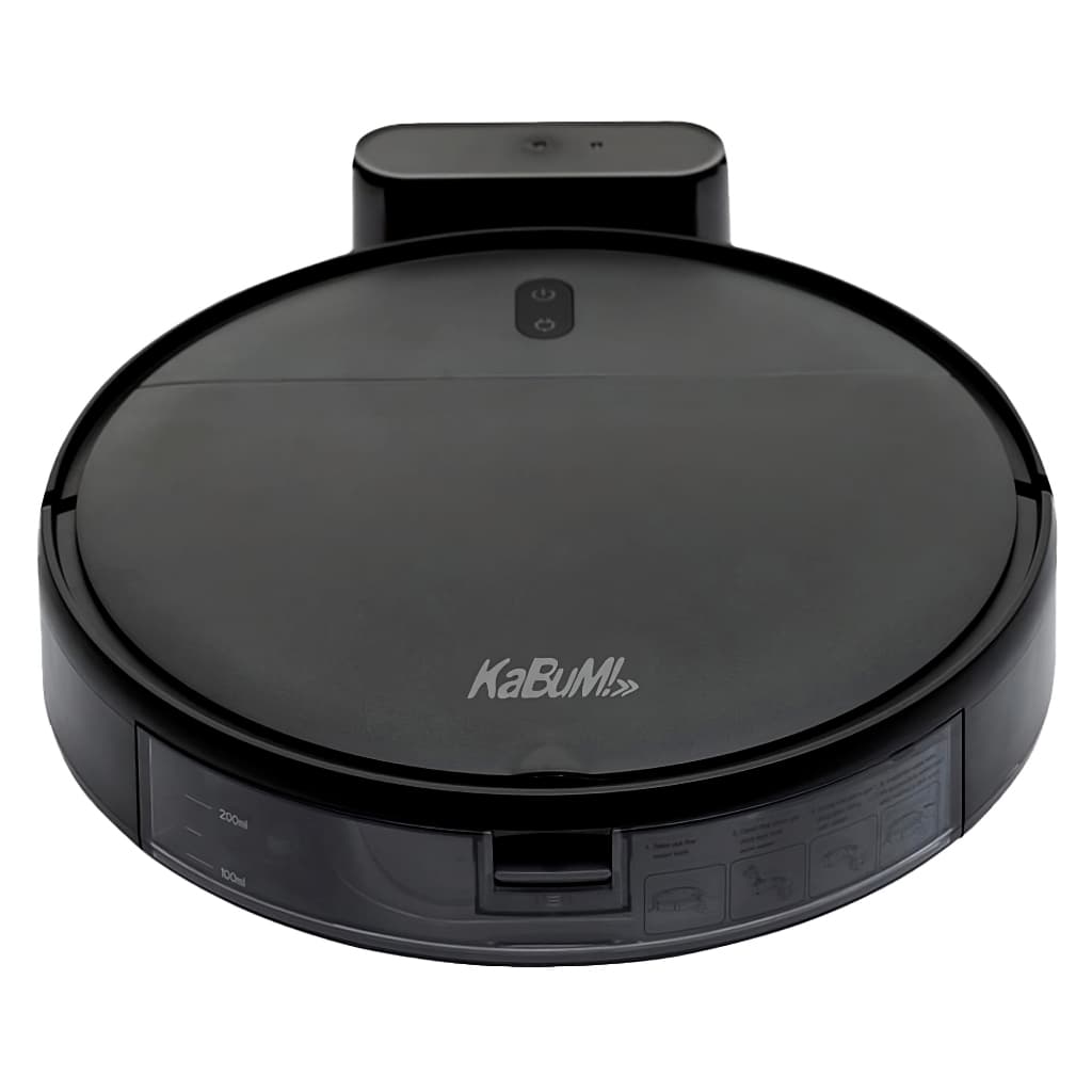 Robô Aspirador de Pó e passa pano [Reembalado-LEIA] KaBuM!Smart100, Controle via App, Google e Alexa