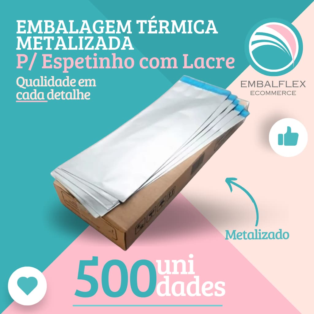 Embalagem P/ Espetinho com Lacre - 500 Unidades
