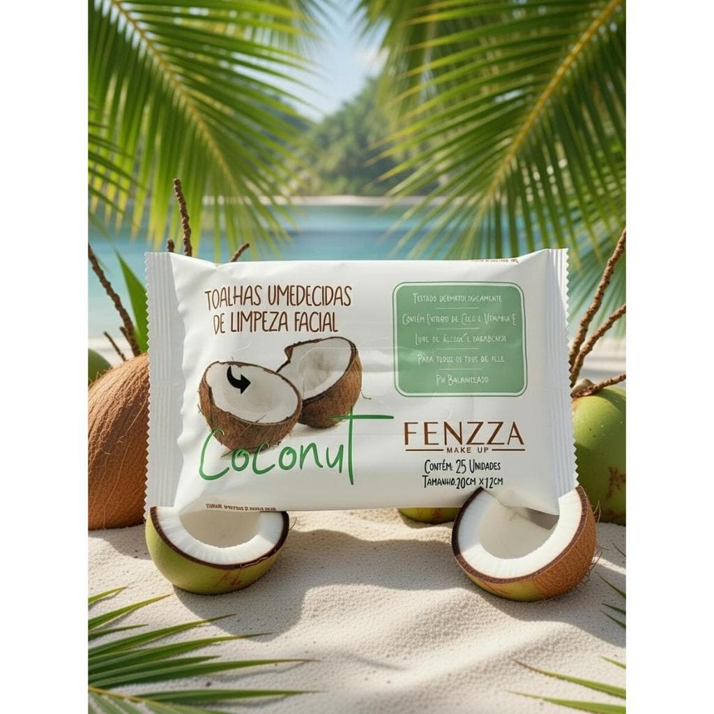 LENÇO UMEDECIDO DE LIMPEZA FACIAL FENZZA