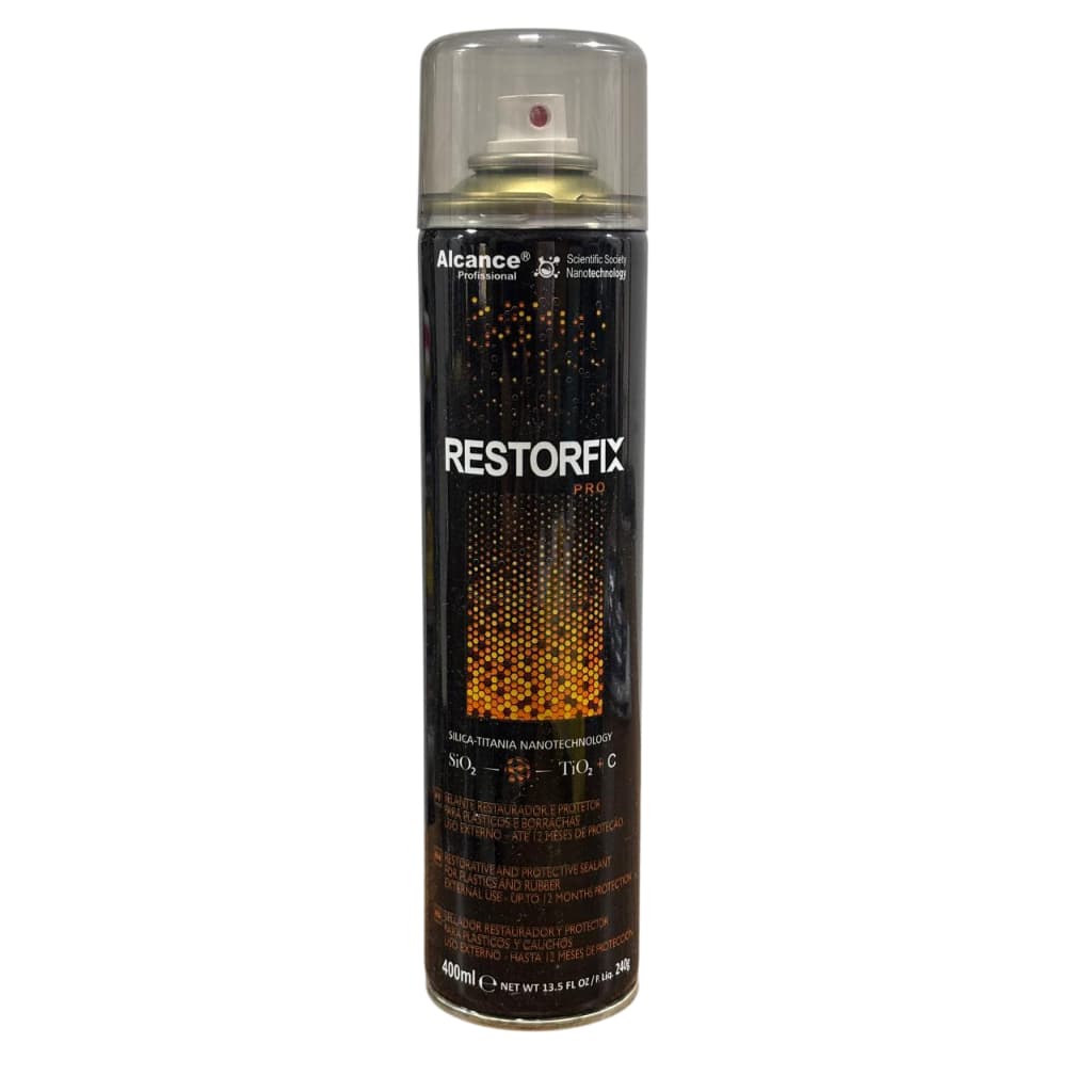 Restorfix Pro Spray Selante Restaurador De Plásticos Alcance Profissional 400ml