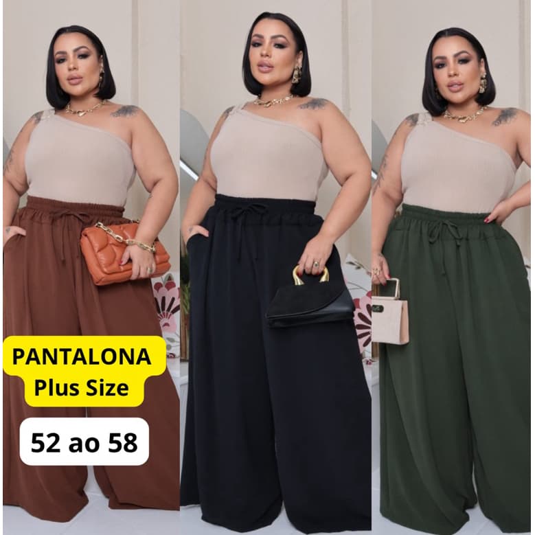 Calça Pantalona Plus Size