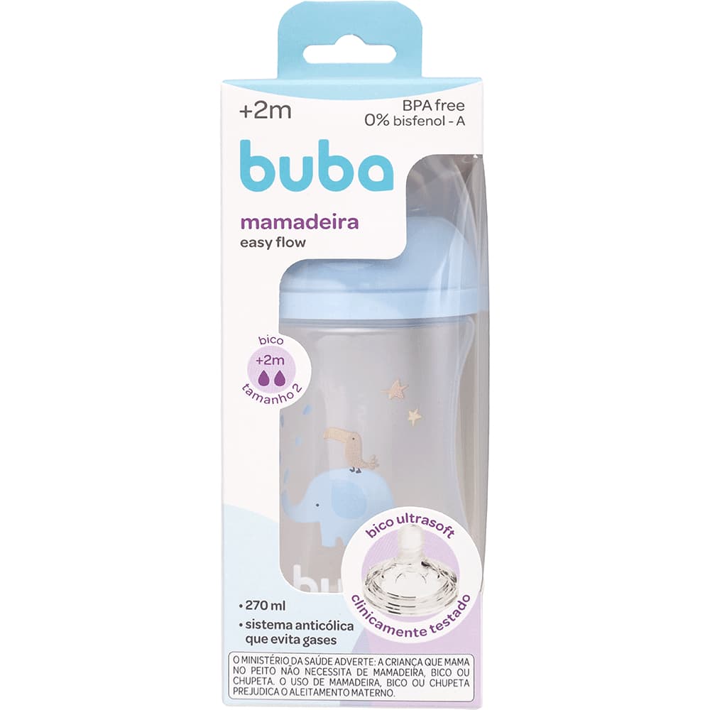 Mamadeira Buba Easy Flow 270ml  BPA Free
