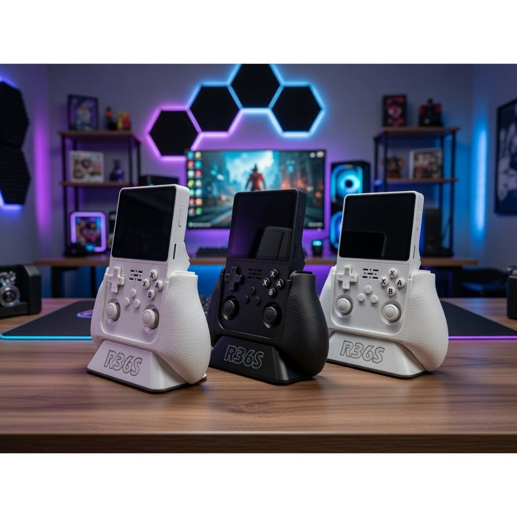 Grip de Mão Empunhadura Ergonômica Para R36S - Com Base Opcional - Acessório Para Pegada Confortável