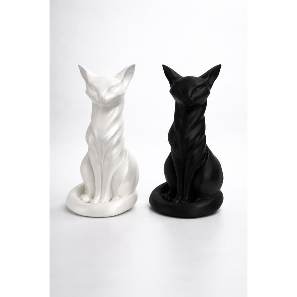 Gato Decorativo | Estátua Decorativa Moderna para Sala, Quarto e Escritório - 10cm e 20cm