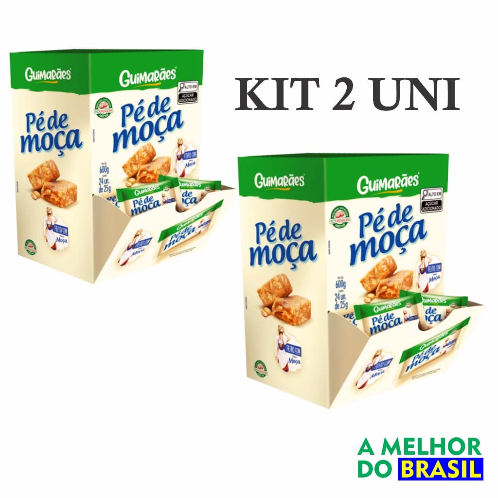 KIT 2 PÉ DE MOÇA GUIMARAES FEITO COM LEITE MOÇA ATACADO O MELHOR DO BRASIL