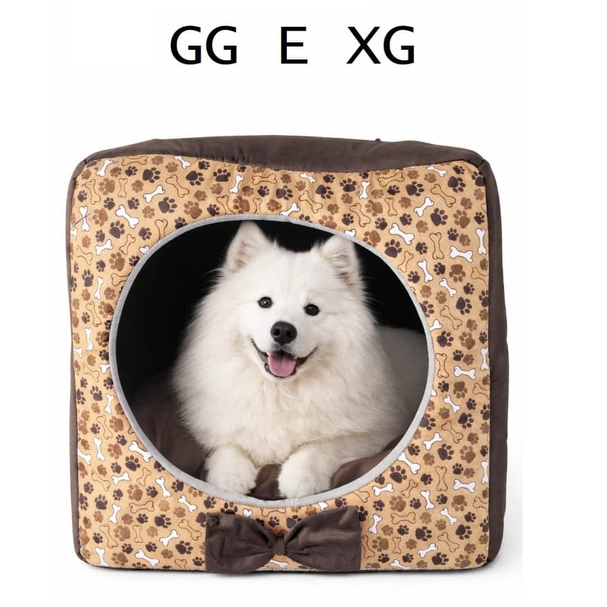 Casinha Toca Cama Iglu 2 Em 1 Cachorro Cão E Gato Tam GG E XG Gigante