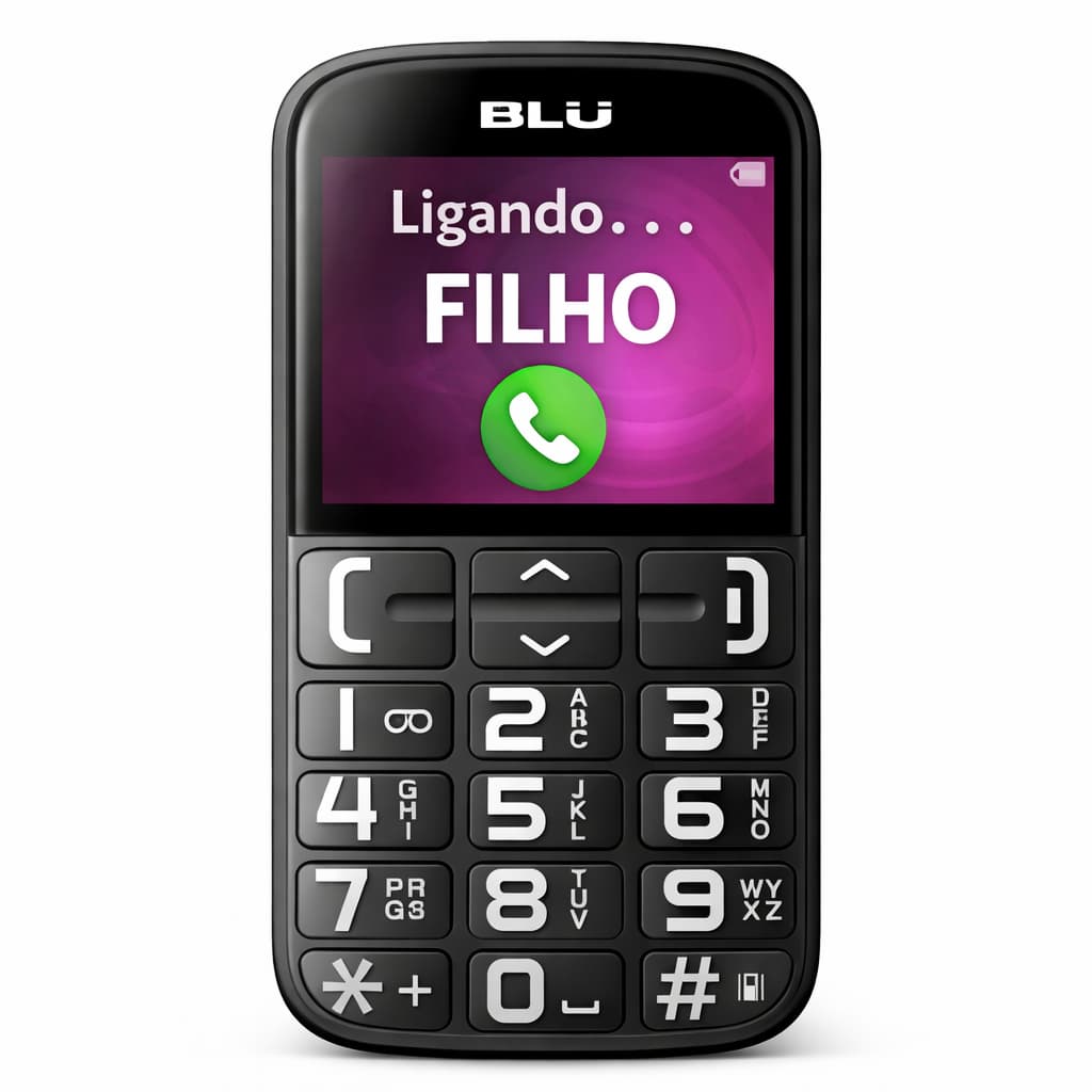 Blu Joy 1 8 4G Celular Para Idoso Facil De Usar Com Botão SOS