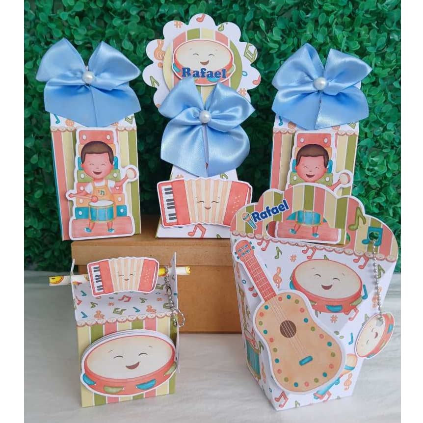 Caixas luxo personalizadas instrumento musical /lembrancinhas luxo instrumento musical para festa infantil