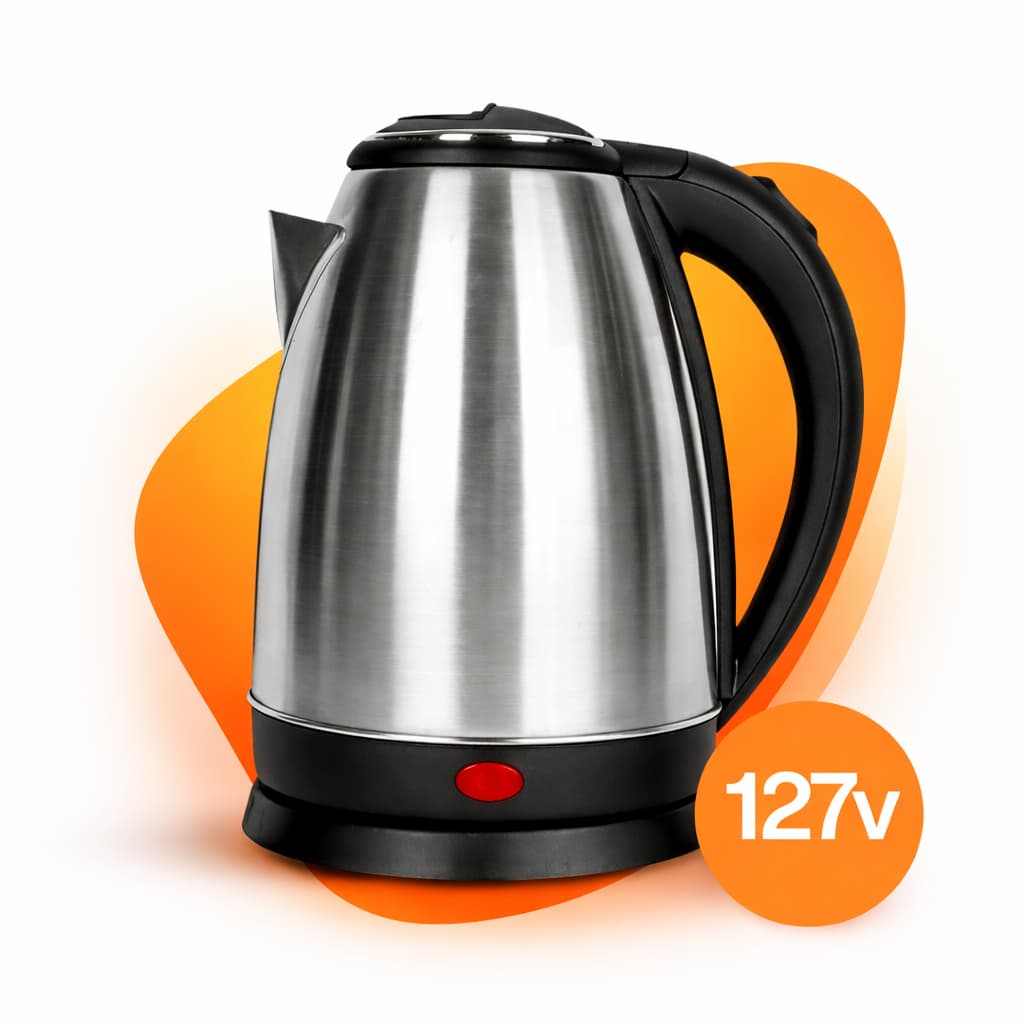 Chaleira Eletrica Para Esquentar Leite Cha Cafe Eletronica Esquenta Ferve Água Rapido 127v 1000w