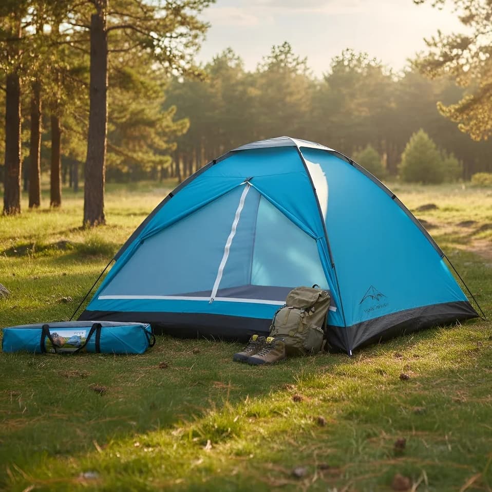 Barraca de Acampamento Impermeável - 3-4 Pessoas - Montagem Rápida | Medidas: 210x210x130 cm -MO3