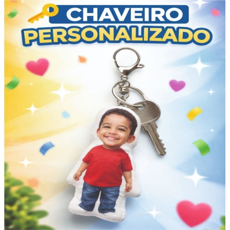 👉 MiniEu - CHAVEIRO Personalizado com Foto | Chaveiro Afetivo | Presente Criativo
