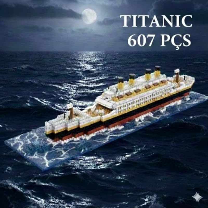 Titanic Blocos de montar 607 peças /Blocos de construção Titanic/brinquedo colecionável