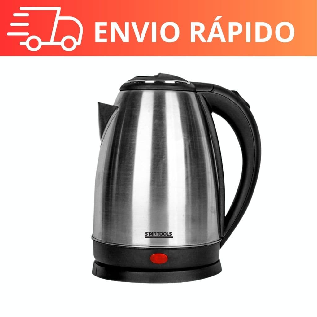 Chaleira Jarra Elétrica Inox Capacidade 2 Litros Rápido Aquecimento Água 127V e 220V Envio Imediato