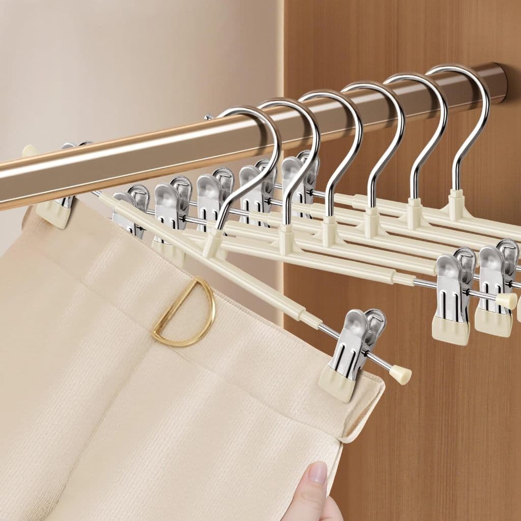 10-30pcs Cabide de Clipe Metal Cromado de Alta Qualidade, Indicado para Calças, Bermudas e Vestidos