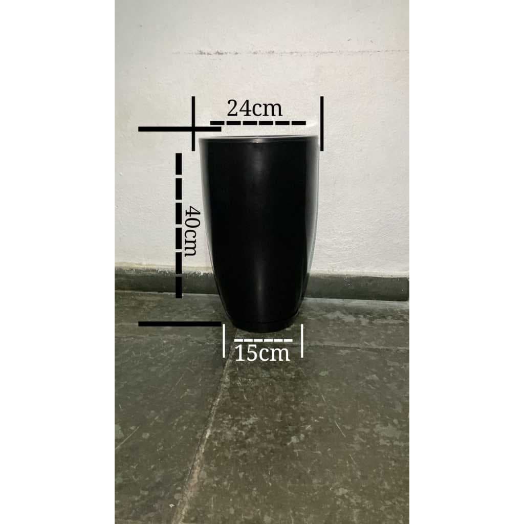 VASOS PLANTAS LISA COM PRATO 1 COLUNA LISA N1 VASO LINHA POLIETILENO 3D PLANTA NATURAIS ARTIFICIAIS