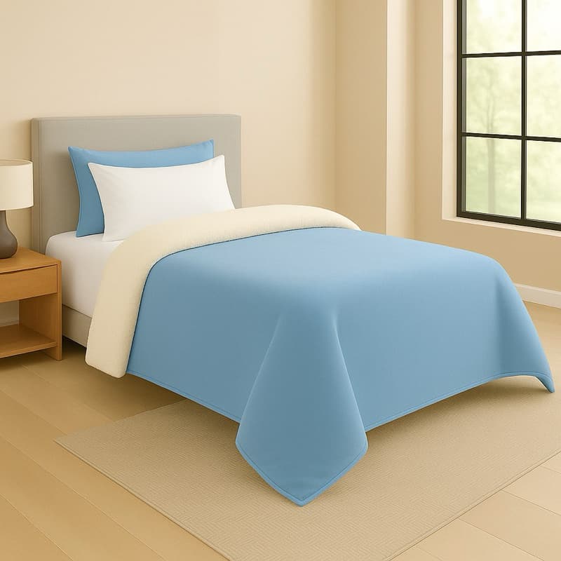 COBERTOR CASADINHO MANTA SOFT COM SHERPA SOLTEIRÃO 2m x 1.70m