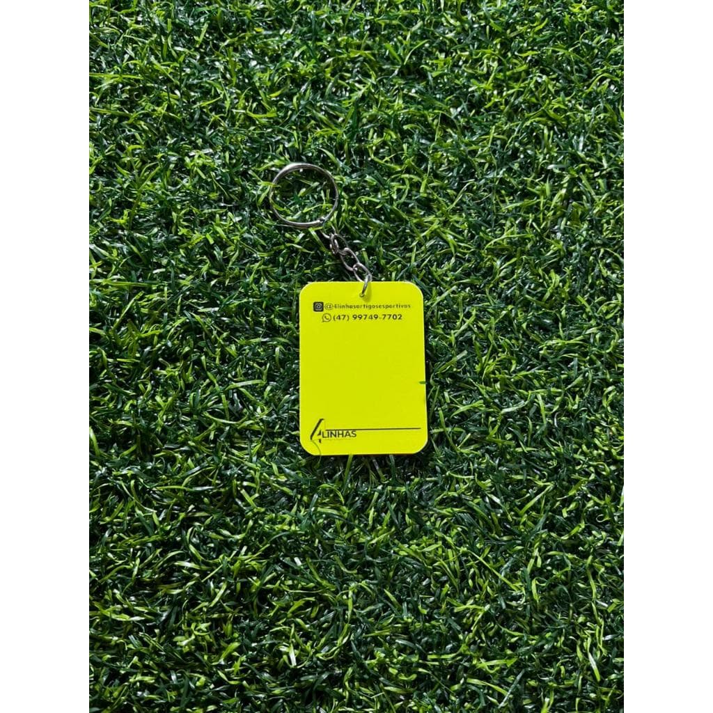 Chaveiro Bandeira e Cartão Enfeite Esportivo Arbitragem