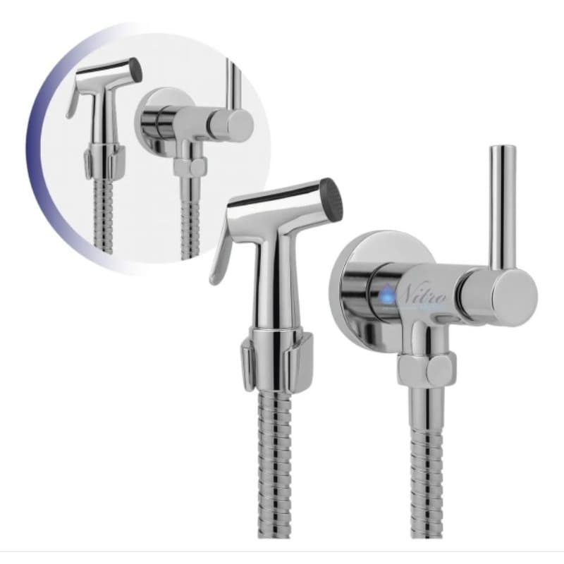 Ducha Higiênica 100% Metal 1/4 De Volta C 70 Gatilho Metal