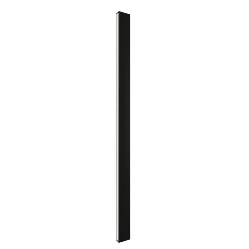 Arandela Linear Duetto Preta 100cm 3000K Dupla Luz 13W Bivolt Moderna Parede Sala Quarto Luxo