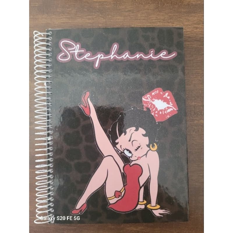 Caderno Betty Boop - tamanho 15x21cm