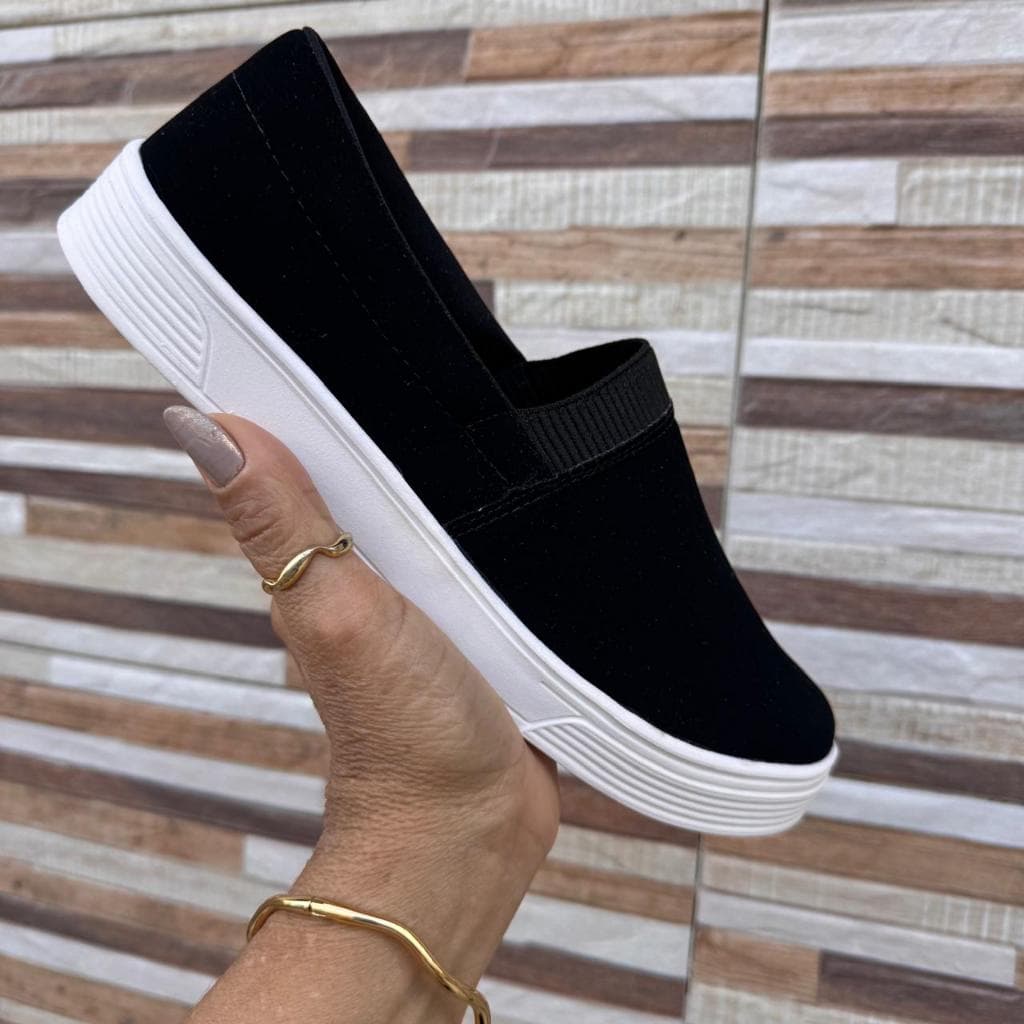 Tênis Sapatilha Slip On Feminino Casual, Leve e Confortável – Solado Baixo | Envio Imediato