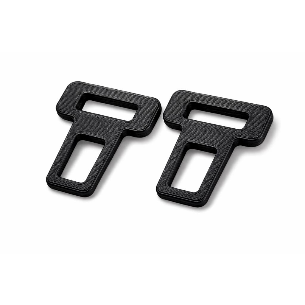 Kit com 2 Fivela Clip Lingueta Anti Bip para Cinto de Segurança Universal Automotivo