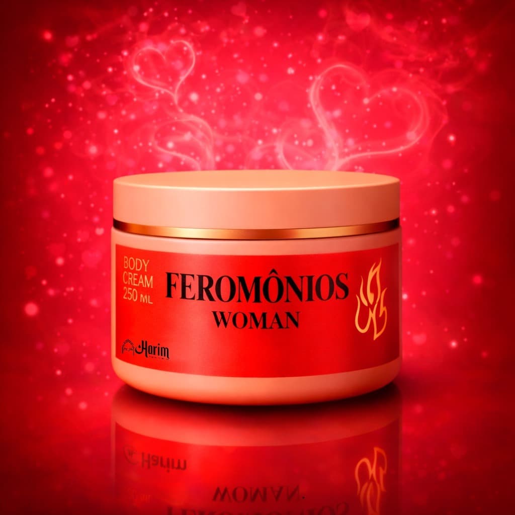 Creme Hidratante de Feromônios Feminino Perfumado 250ml Harim Atracione