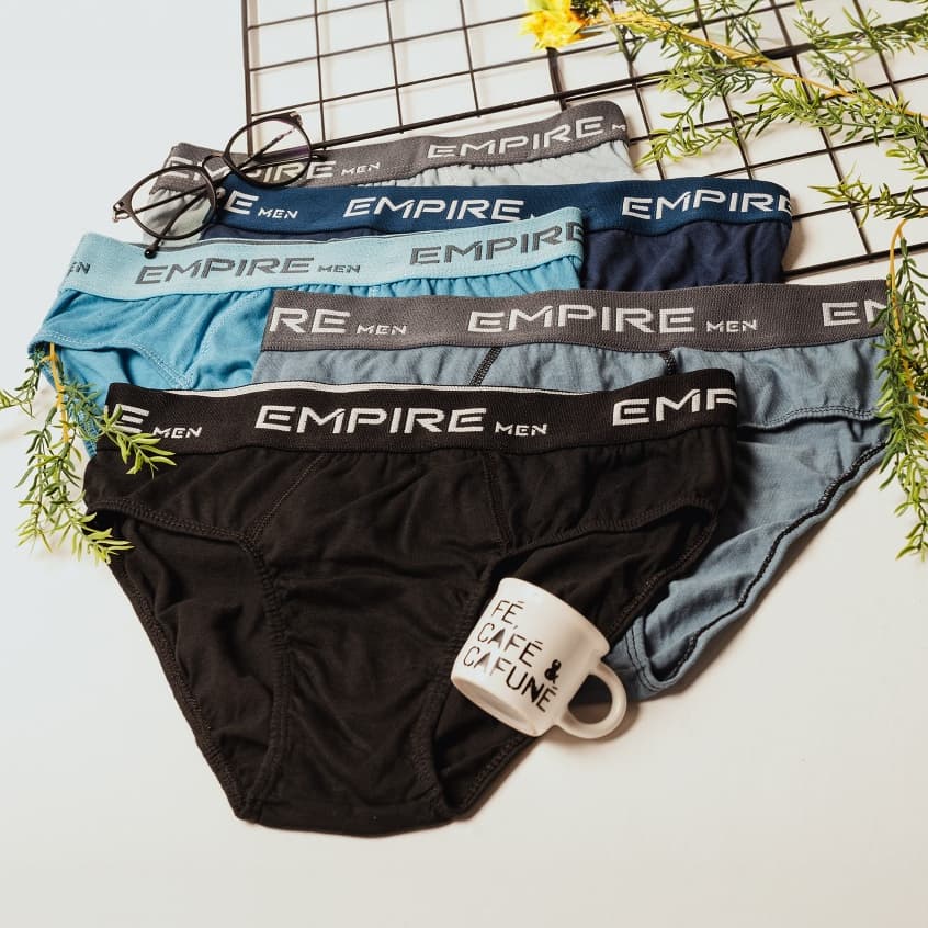 Kit 5 Cueca Slip Adulto Tradicional Originais Roupas Masculinas