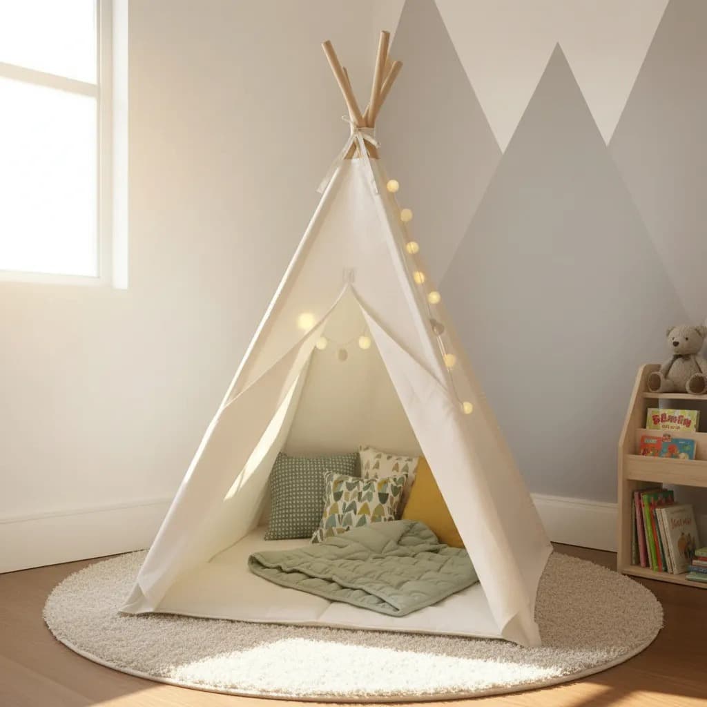 Cabana barraca tenda barraca de índio infantil +janelas+ tapete acolchoado 135x110x110cm