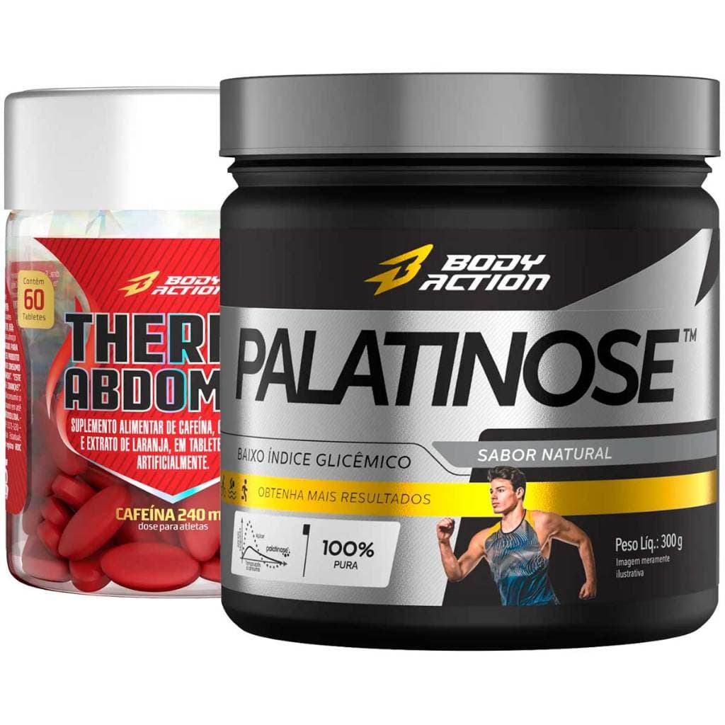 Termogênico Thermo Abdomen + Palatinose 300g Bodyaction