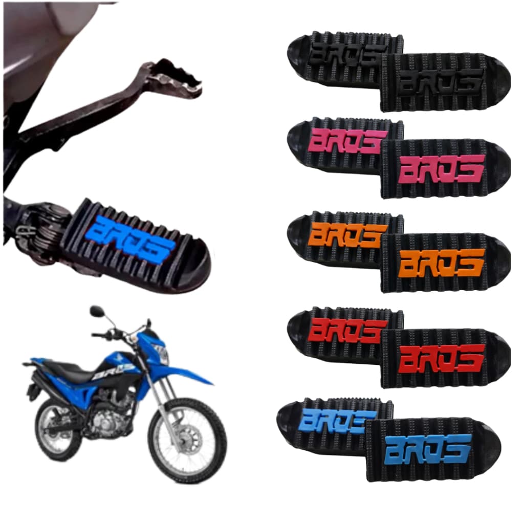 Par Borrachas Pedaleiras Dianteiras do Estribo Para Bros Nxr 160 personalizada