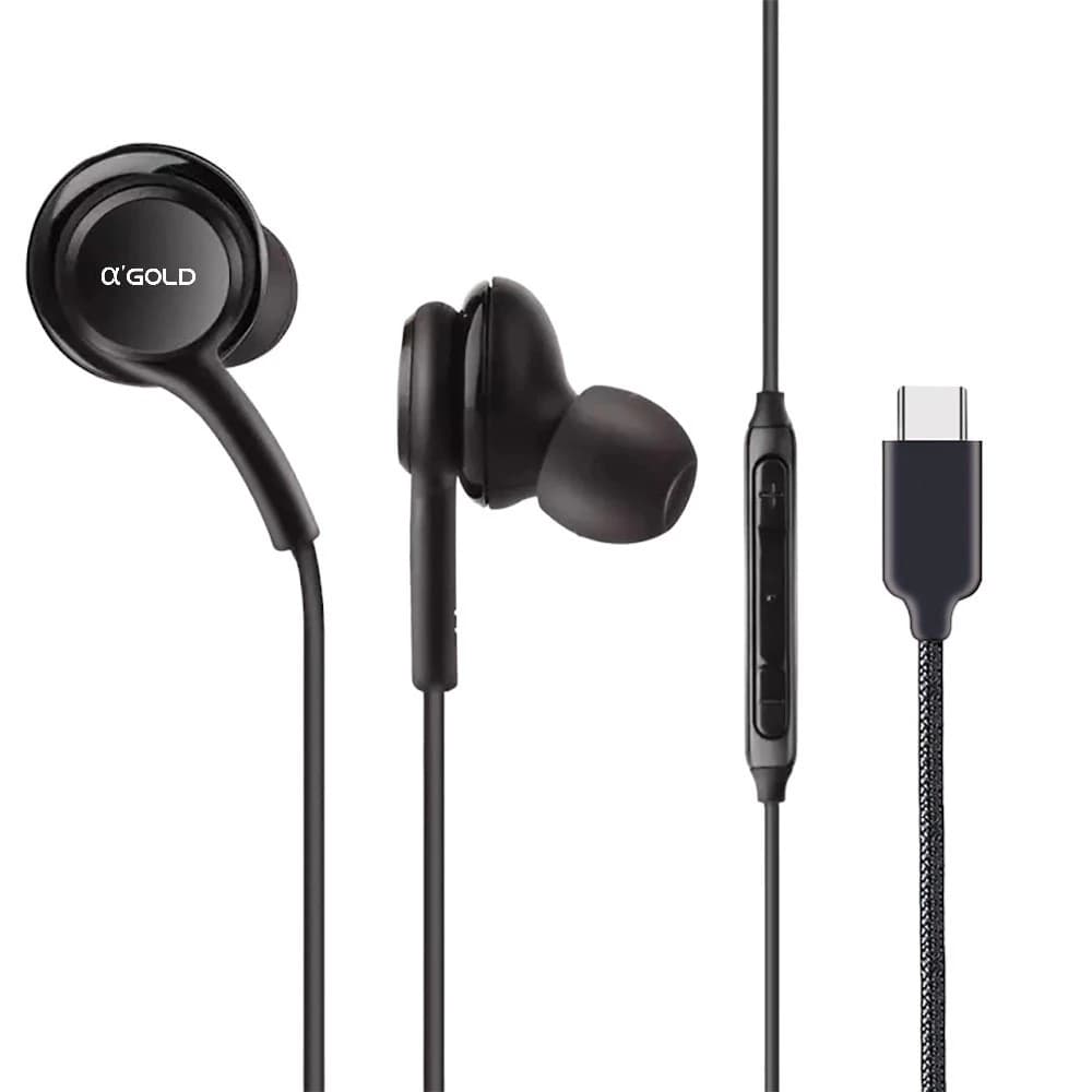Fone de Ouvido para celular smartphone  Tipo-C com Microfone Embutido Som Estéreo Leve e Confortável