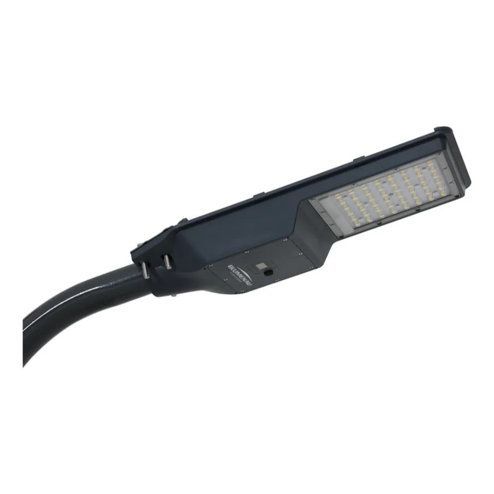 Blumenau Luminaria Urbana Led Tech Solar 100w 6500k Cinza Externa